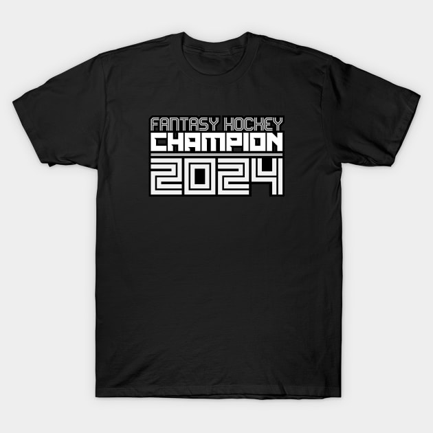 Fantasy Hockey Champion 2024 T-Shirt by JWDesigns